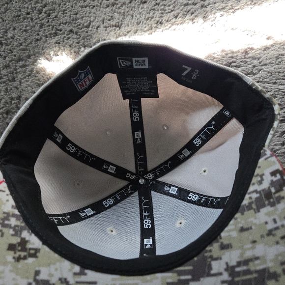 Kansas City Chiefs 59FIFTY Fitted Hat 7 3/8 Salute  To Service Camo 092025 - Picture 2 of 10